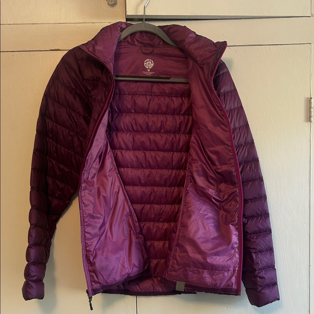 REI Co-Op Women's Deep Purple Packable Down Puffer Jacket - Picture 5 of 6